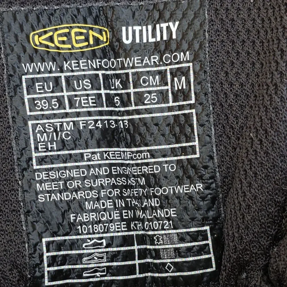 Keen Lansing WP Slip Resistant EH Steel Toe Mid Work Boot 1018079 Men's Size 7EE